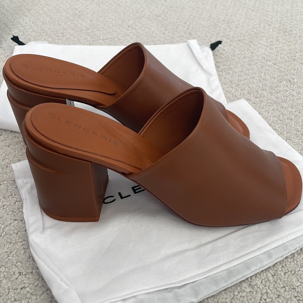 New with box Clergerie Paris Women’s leather sandals-7.5US